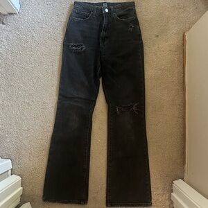 Urban Outfitters BDG black stretch high-rise flare jeans